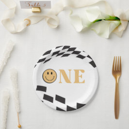 One Happy Typ 1. Geburtstag Pappteller