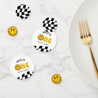 One Happy Typ 1. Geburtstag Schecker Confetti Konfetti