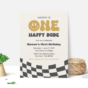 One Happy Typ Birthday Einladung ・ Happy Typ