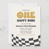 One Happy Typ Birthday Einladung ・ Happy Typ (Vorderseite)