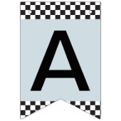 One Happy Typ Blue Happy Face Birthday Wimpelkette (Dritte Fahne)