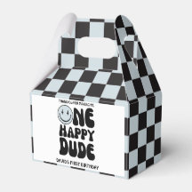 One Happy Typ Blue Happy Face Boy Erster Geburtsta