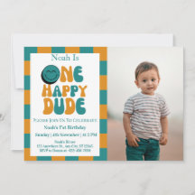 One Happy Typ Boy 1. Geburtstag Foto