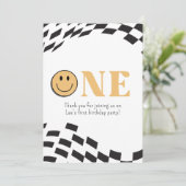 One Happy Typ Danke Karte (Stehend Vorderseite)