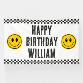 One Happy Typ First Birthday Große Banner (Horizontal)