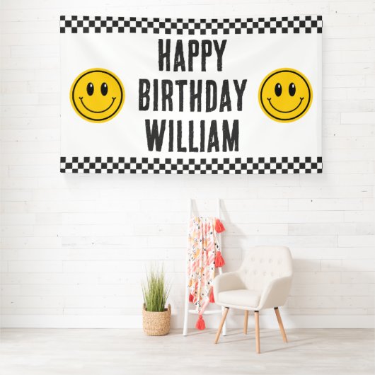 One Happy Typ First Birthday Große Banner (Insitu)