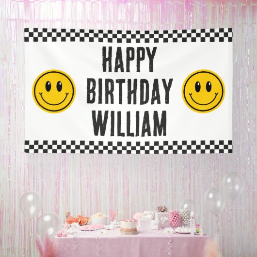 One Happy Typ First Birthday Große Banner (Party)