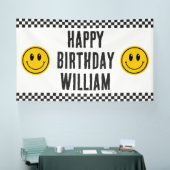 One Happy Typ First Birthday Große Banner (Messe)