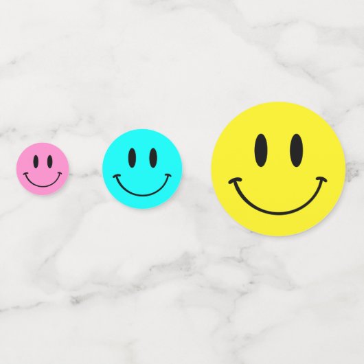 One Happy Typ/Gal Smiley Birthday Confetti Konfetti (Vorderseiten)