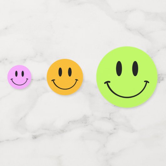 One Happy Typ/Gal Smiley Birthday Confetti Konfetti (Rückseiten)