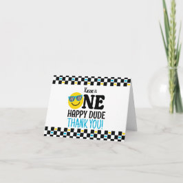 One Happy Typ Geburtstag 1. Geburtstag Dankeskarte