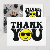 One Happy Typ Geburtstag Flat Foto Danke Karte (Vorne/Hinten)