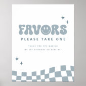 One Happy Typ Geburtstagsparty favorisiert Untersc Poster (Vorne)