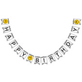 One Happy Typ Happy Face Birthday Banner (Alle)