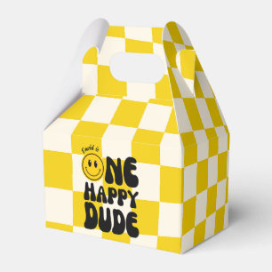 One Happy Typ Happy Face Boy ersten Geburtstag Geschenkschachtel