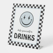 One Happy Typ Happy Face Drinks Station Sockelschild (Vorderseite)