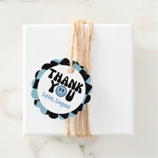 One Happy Typ Junge Vielen Dank Geschenkanhänger (Beispiel)