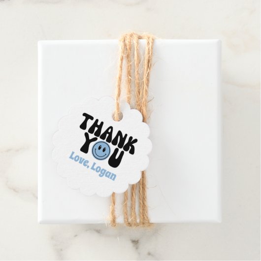 One Happy Typ Junge Vielen Dank Geschenkanhänger (Beispiel)