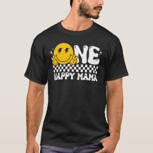 One Happy Typ Mama Mama Groovy 1. Geburtstagsfamil T-Shirt