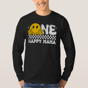 One Happy Typ Mama Mama Groovy 1. Geburtstagsfamil T-Shirt
