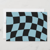 One Happy Typ Retro Boy 1. Geburtstag Party Foto Dankeskarte (Rückseite)