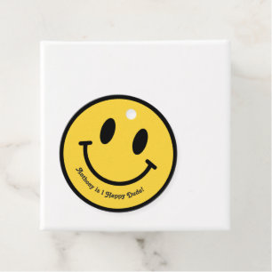 "One Happy Typ" Retro lächelt Geburtstagsparty Geschenkanhänger