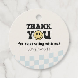 One Happy Typ Smiley 1. Geburtstagsrunde Geschenkanhänger