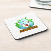 One Health Vet – Vet Global Health Animal Design Getränkeuntersetzer (Linke Seite)