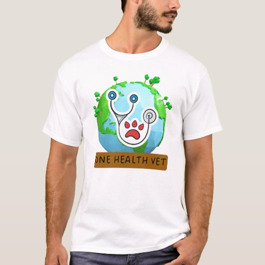 One Health Vet – Vet Global Health Animal Design T-Shirt (Vorderseite)