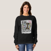 One Hip School Social Worker Leopard Teacher Easte Sweatshirt (Vorne ganz)