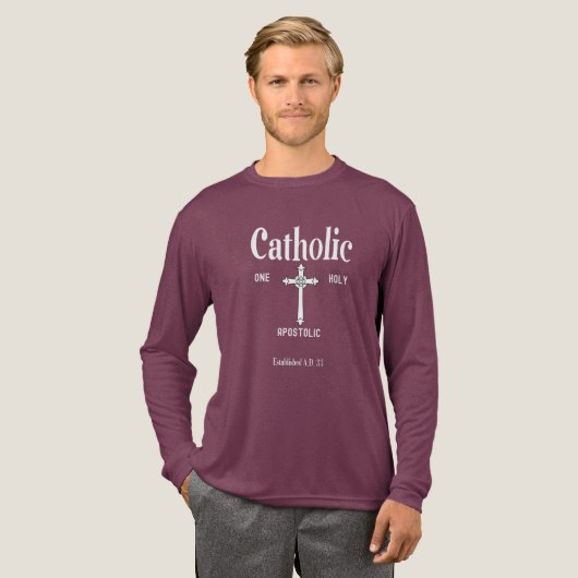 One Holy Catholic Apostolic Church Tri-Blend Shirt (Volle Vorderseite)