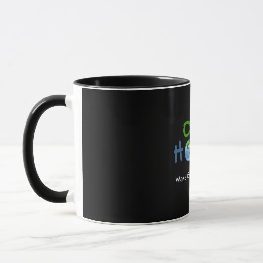 One Home Make Gaia Great Again Black Coffee Mug Tasse (Links)