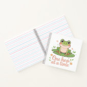 One Hop at a Time | Frog on Lily Pad Notebook Notizblock (Innenseite)