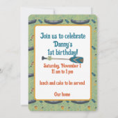 One Hoppy Camper Einladung zum Geburtstag (Rückseite)