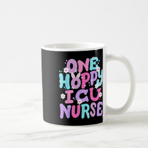 One Hoppy Icu Nurse Retro Groovy Happy Oaster Bunn Kaffeetasse