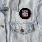 One Hoppy Teacher Retro Bunny Oaster Teacher Apple Button (Beispiel)