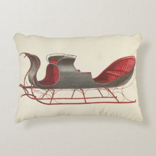 One Horse Open Sleigh - Weihnachten Dekokissen