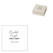 One hot couple add name since 20XX year date Gummistempel (Stempel)