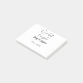 One hot couple add name since 20XX year date Post-it Klebezettel (angewinkelt)