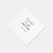 One hot couple add name since 20XX year date Serviette (Ecke)