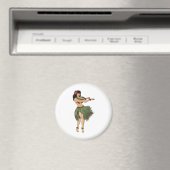 One Hula Girl Dancing Magnet (In Situ (Geschirrspüler))