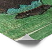 One Hundred Beauties of Edo's Famous Places   Poster (Ecke)