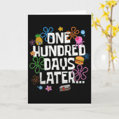 One Hundred Days Later 100 Days Of School Student  Karte (Gelbe Blume)