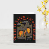 One If By Land Two If By Sea 1775 Karte (Gelbe Blume)