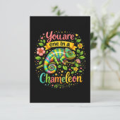 One in a Chameleon Dankeskarte (Stehend Vorderseite)