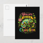 One in a Chameleon Postkarte (Vorne/Hinten)
