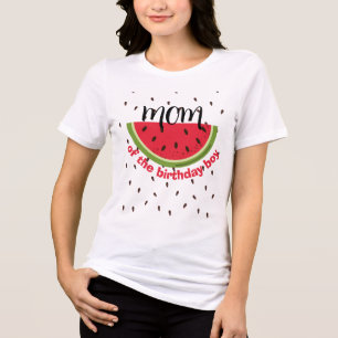 One in a Melon 1. Geburtstagsfeier Tri-Blend Shirt