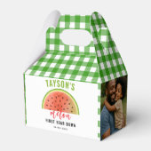 One in a Melon 1st Birthday – Cute Watermelon  Geschenkschachtel (Vorderseite)