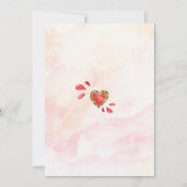 One In A Melon 1st Birthday Invitation Einladung (Rückseite)