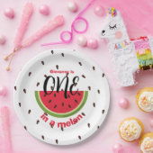 One in a Melon 1st Birthday Party Pappteller (Party)